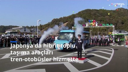 Japonya'da hibrit toplu taşıma araçları tren-otobüsler hizmette