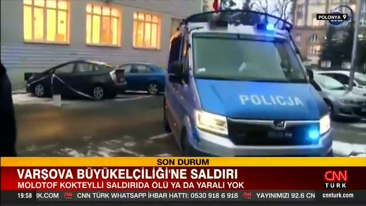 Türkiye'nin Varşova Büyükelçiliği'ne molotof kokteylli saldırı