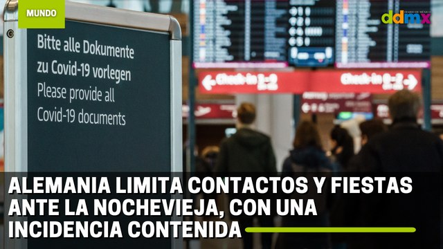 Alemania limita contactos y fiestas ante la Nochevieja, con una incidencia contenida