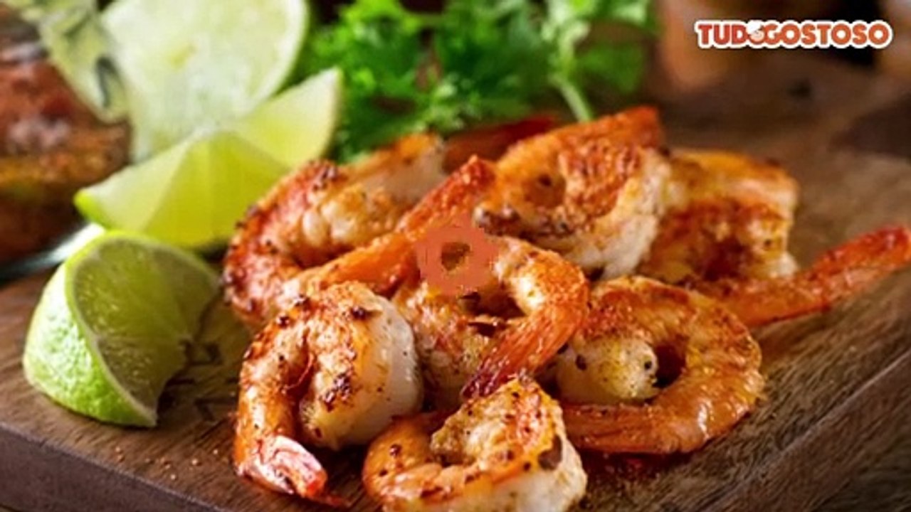 Camarão ao alho e azeite