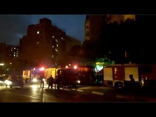حريق كبير خلف محلات الأجهزة الطبية بجوار محطة السيدة زينب