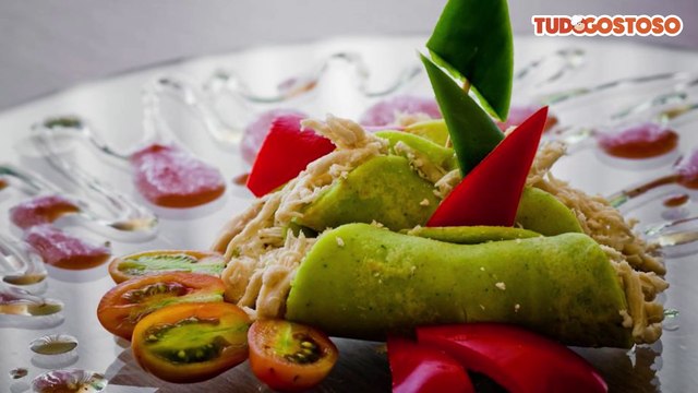 Massa de panqueca de espinafre