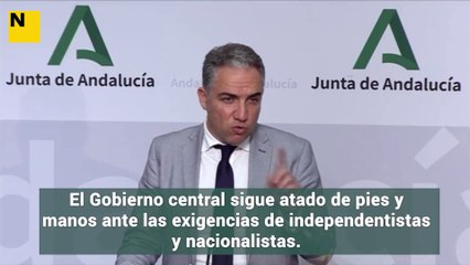 Andalusia retreu a Sánchez el "finançament extraordinari" que rep Catalunya
