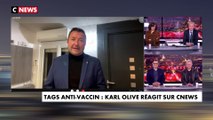 Karl Olive sur des tags anti-vaccin à Poissy : «On ne va rien laisser passer»