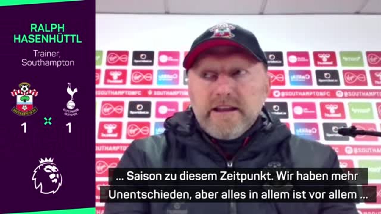 Hasenhüttl 'sehr glücklich” über PL-Hinrunde