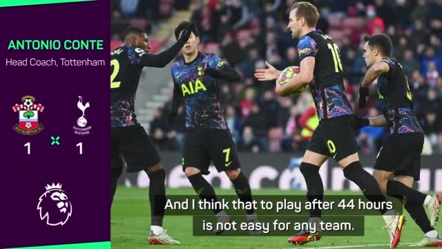 Conte suggests Spurs fatigued after failing to break down 10-men Saints