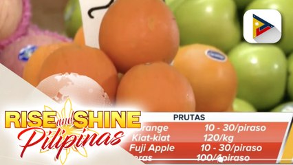 Update sa presyo ng mga prutas