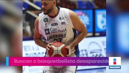 Buscan en Michoacán y Jalisco al basquetbolista desaparecido
