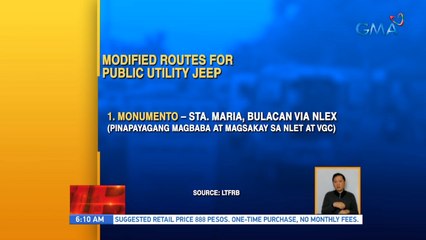 Modified routes for public utility jeep | UB