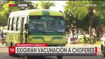 Transporte público exigirá vacunación a sus choferes pero no podrá controlar a los pasajeros
