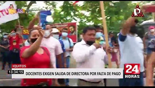 Iquitos: docentes exigen destitución de directora regional de Educación ante falta de pagos