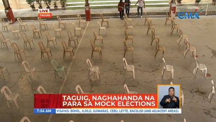 Taguig, naghahanda na rin para sa mock elections | UB