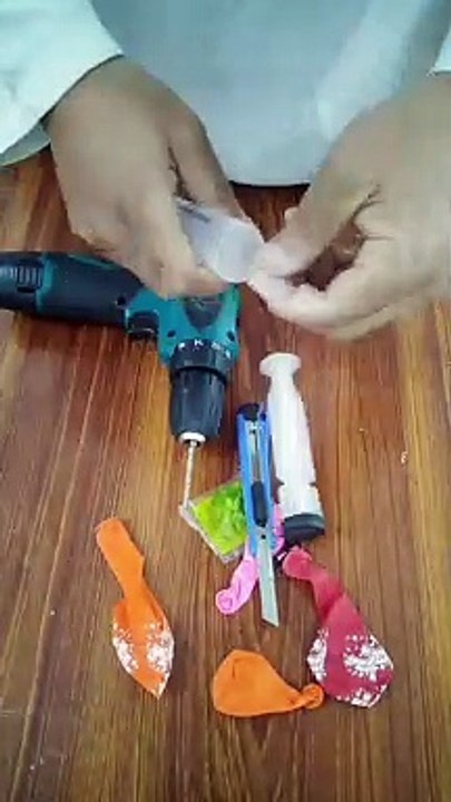 How to make balloon Air pump. #short #youtubeshorts
