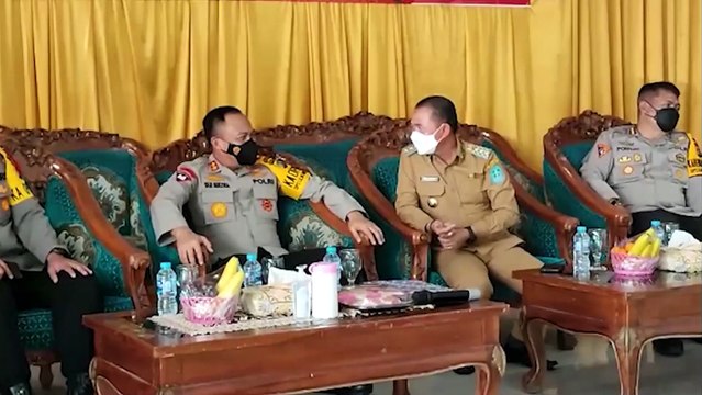 Kapolda Babel Tinjau Gerai Vaksinasi di Gedung Serbaguna Sepintu Sedulang Pemkab Bangka