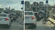 Bursa'da trafikte yaşanan tehlikeli anlar kameralara yansıdı