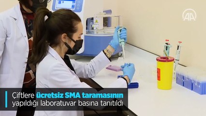 Download Video: Çiftlere ücretsiz SMA taramasının yapıldığı laboratuvar basına tanıtıldı