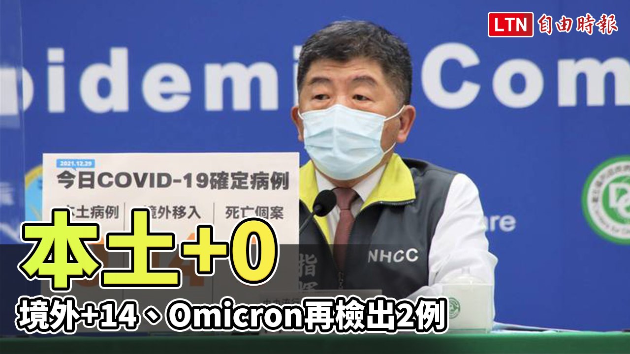 本土+0 境外+14、Omicron再檢出2例
