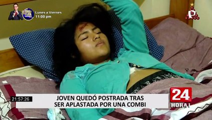 Familiares de joven aplastada por combi denuncian negligencia del hospital Hipólito Unanue