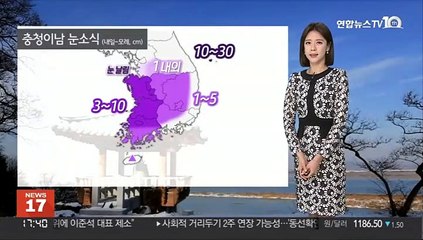 [날씨] 내일부터 강한 추위…충남·호남 '큰 눈'