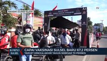 Capai Vaksinasi Sulsel Baru 67,2 Persen