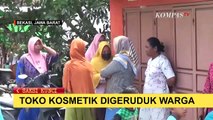 Ibu-ibu di Kabupaten Bekasi Gerebek Toko Kosmetik yang Diduga Jual Obat-obatan Terlarang