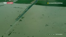 Ergene Nehri taştı: Tarım arazileri su altında kaldı