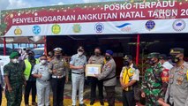 Sinergi Aparat Kunjungi Pos Pelayanan Operasi Lilin Rinjani 2021 di Pelabuhan Lembar