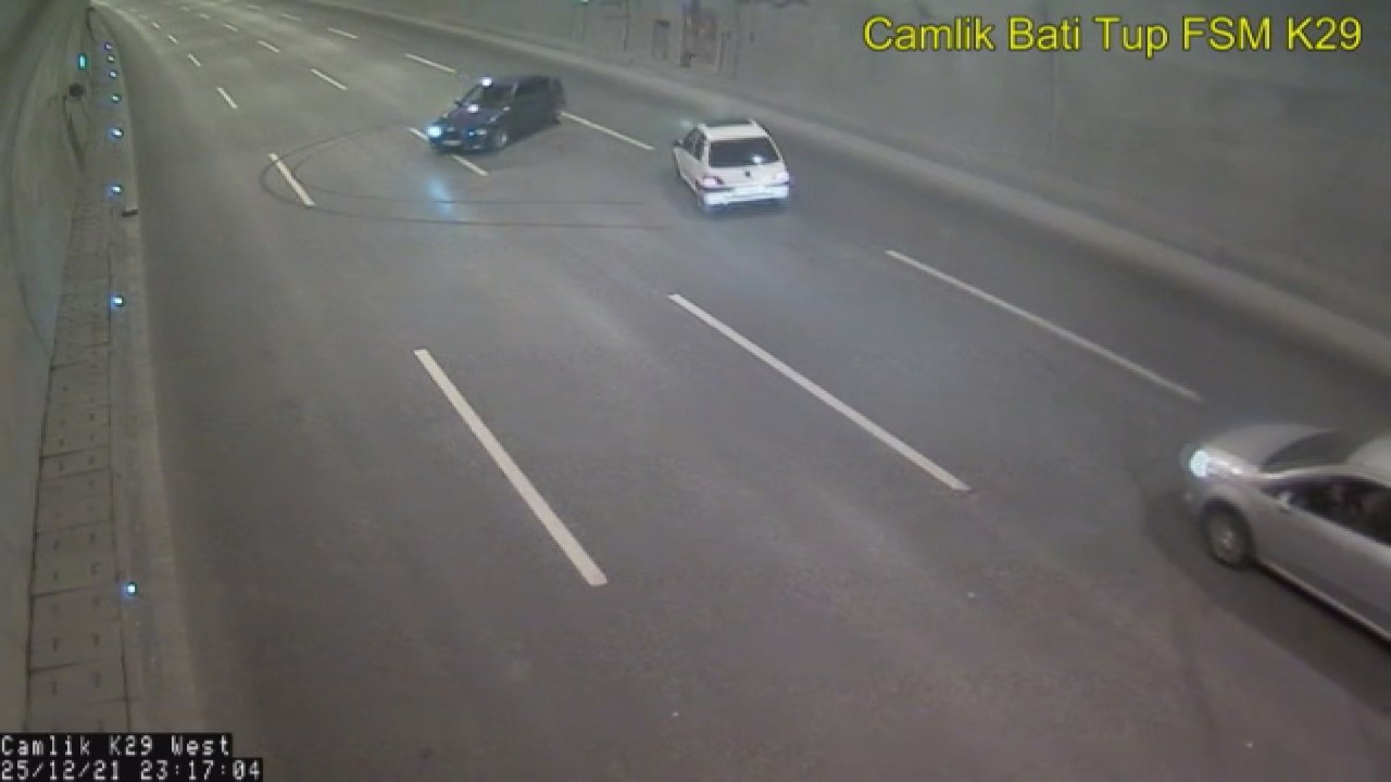 Tünelde drift yapan sürücünün ehliyeti daimi olarak iptal edildi