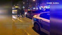Antalya'da arabasını disko topuna çeviren sürücüye, polisten yılbaşı tarifesi