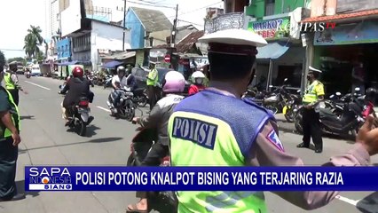 Jelang Pergantian Tahun, Polisi Razia Kendaraan Berknalpot Bising