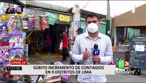 Aumentan casos de contagios de coronavirus en nueve distritos de Lima Metropolitana