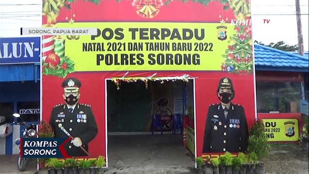 Polres Sorong Perketat Pengamanan Di Alun-Alun Aimas Saat Malam Pergantian Tahun
