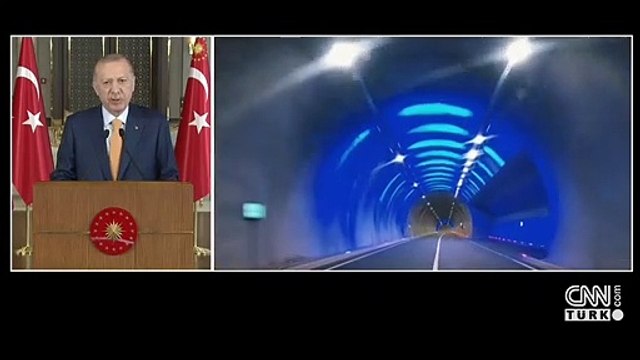 Pirinkayalar Tüneli açıldı... Erdoğan'dan önemli açıklamalar