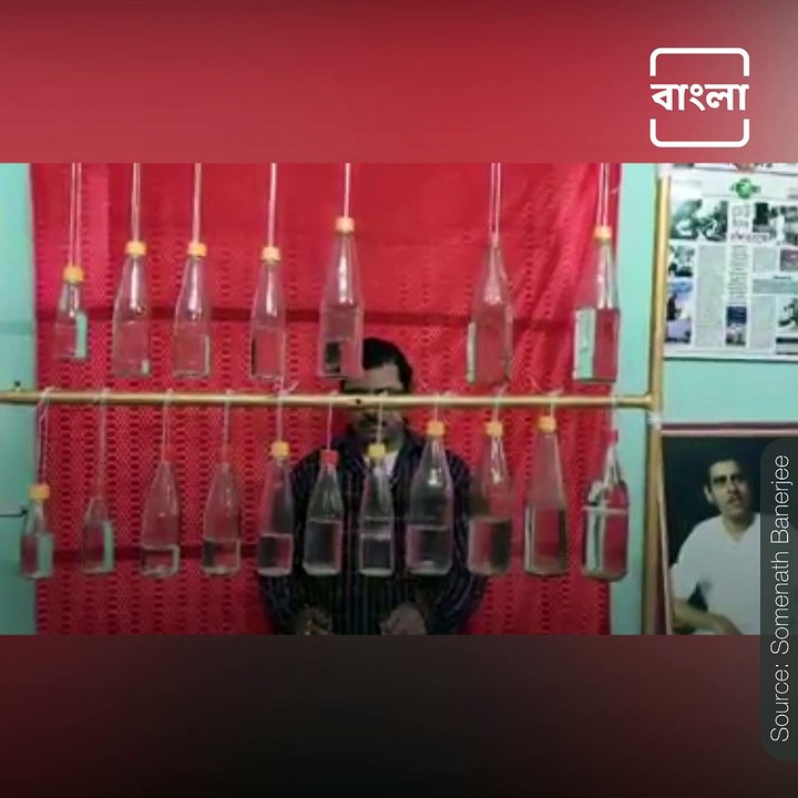Watch Bottle Instrument Cover Of 'Jingle Bells' By Artist Somenath Banerjee