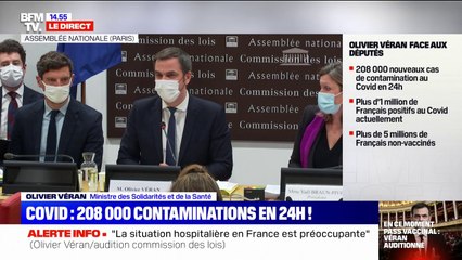 Olivier Véran sur le pass vaccinal: "Le projet de loi fait le choix de la science et de la responsabilité"
