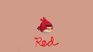 Drawing Red from angry birds on ProCreate.