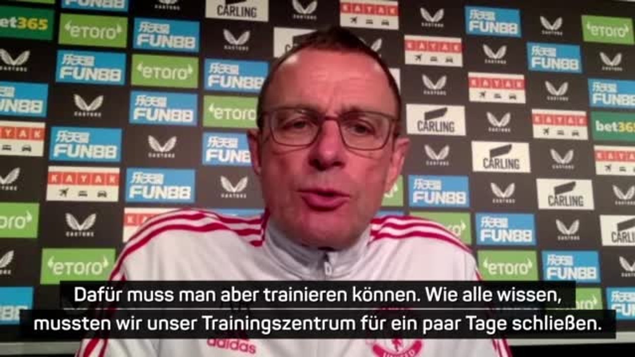 Rangnick 'natürlich nicht' froh mit Entwicklung