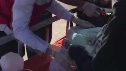 Ambulans helikopter Meryem bebek için havalandı