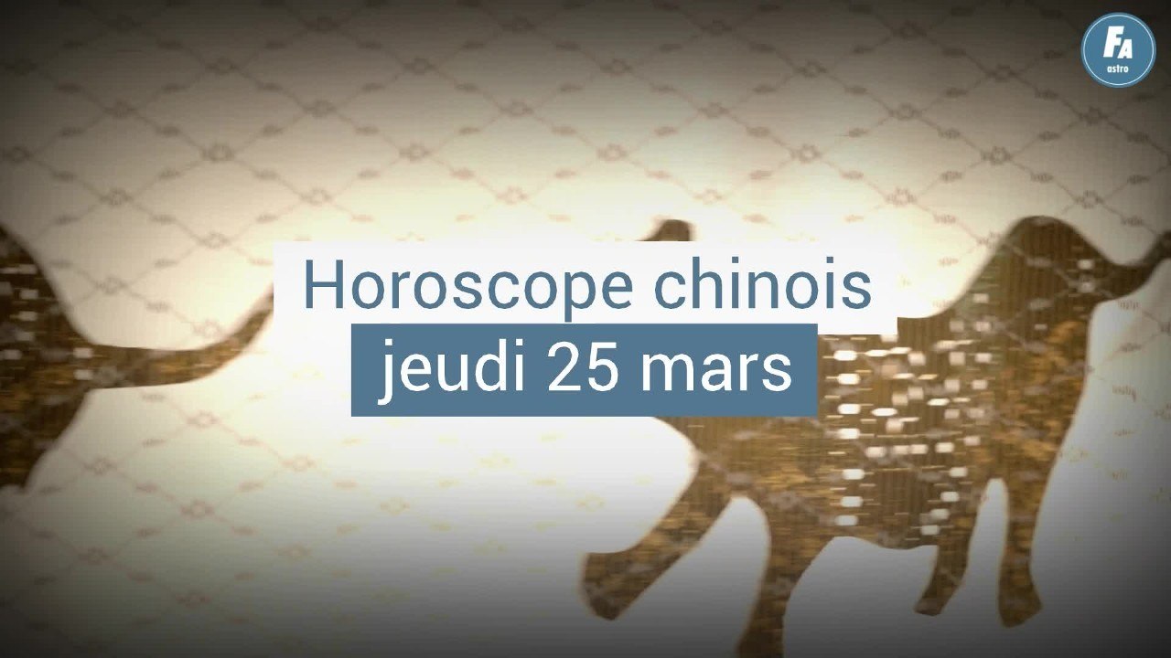 FEMME ACTUELLE - Horoscope chinois du jour, Singe d'Eau, du jeudi 25 mars 2021