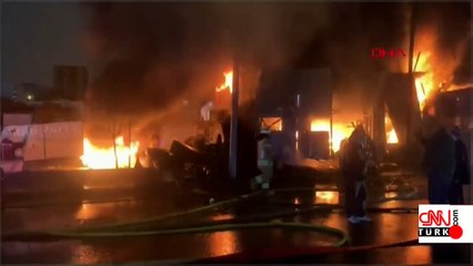 Son dakika... İstanbul'da lastik deposunda yangın