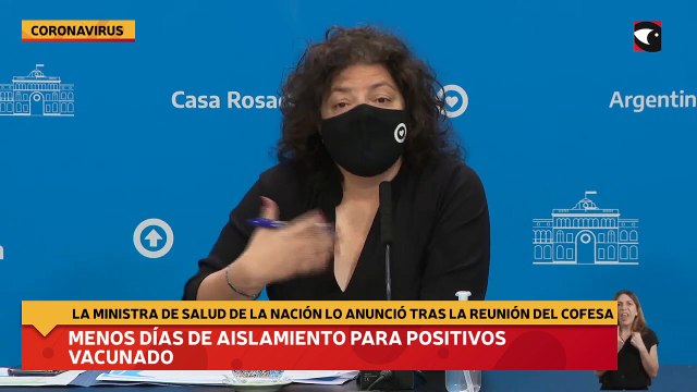 Menos días de aislamiento para positivos vacunados