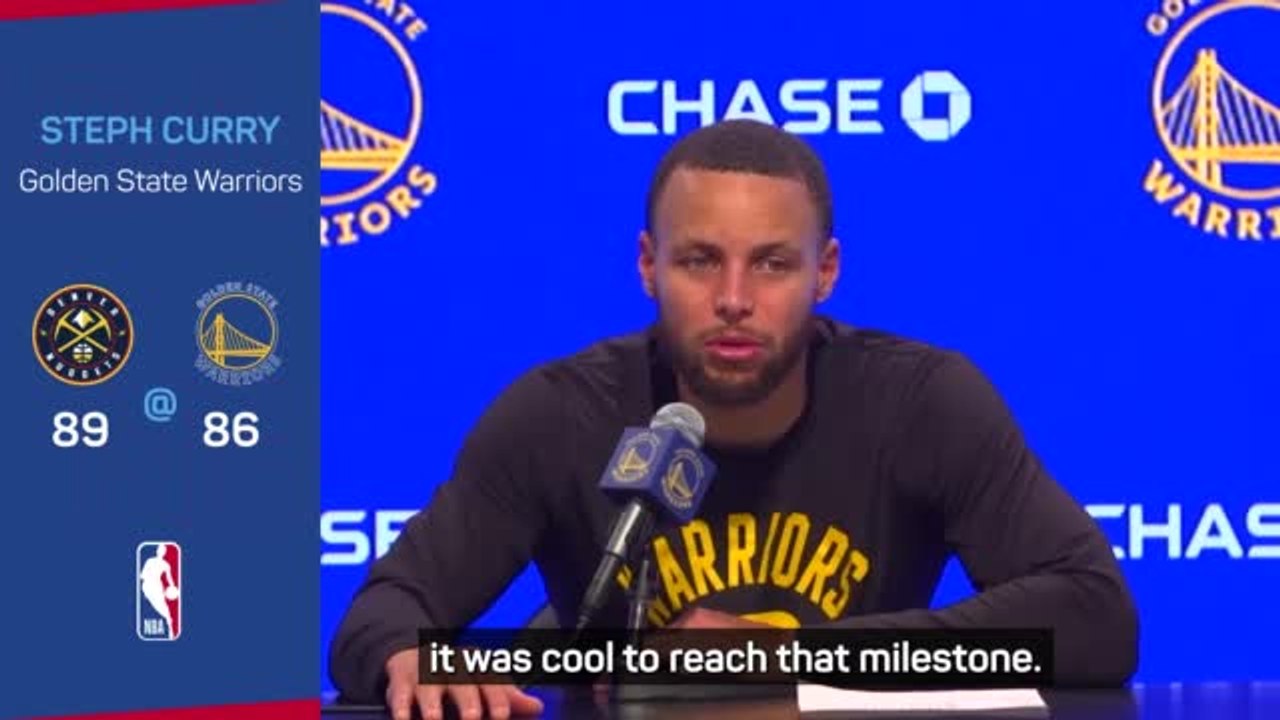 Curry hails 'awesome accomplishment' after 3,000 milestone