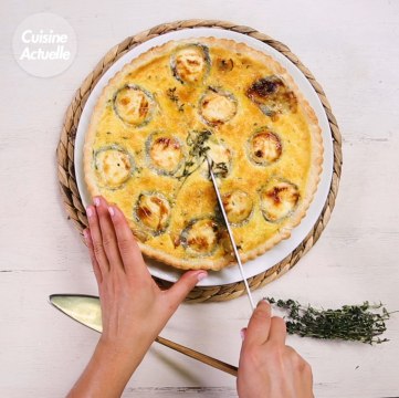 CUISINE ACTUELLE - Quiche pomme chèvre