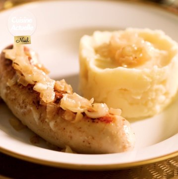 CUISINE ACTUELLE - Boudins blancs aux oignons