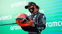 FEMME ACTUELLE - Michael Schumacher : Mick remet à Lewis Hamilton le casque de son père (1)