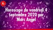 FEMME ACTUELLE - Horoscope du Vendredi 4 septembre par Marc Angel