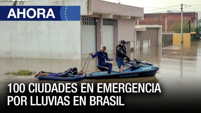 100 ciudades en emergencia por lluvias en #Brasil - #29Dic - Ahora