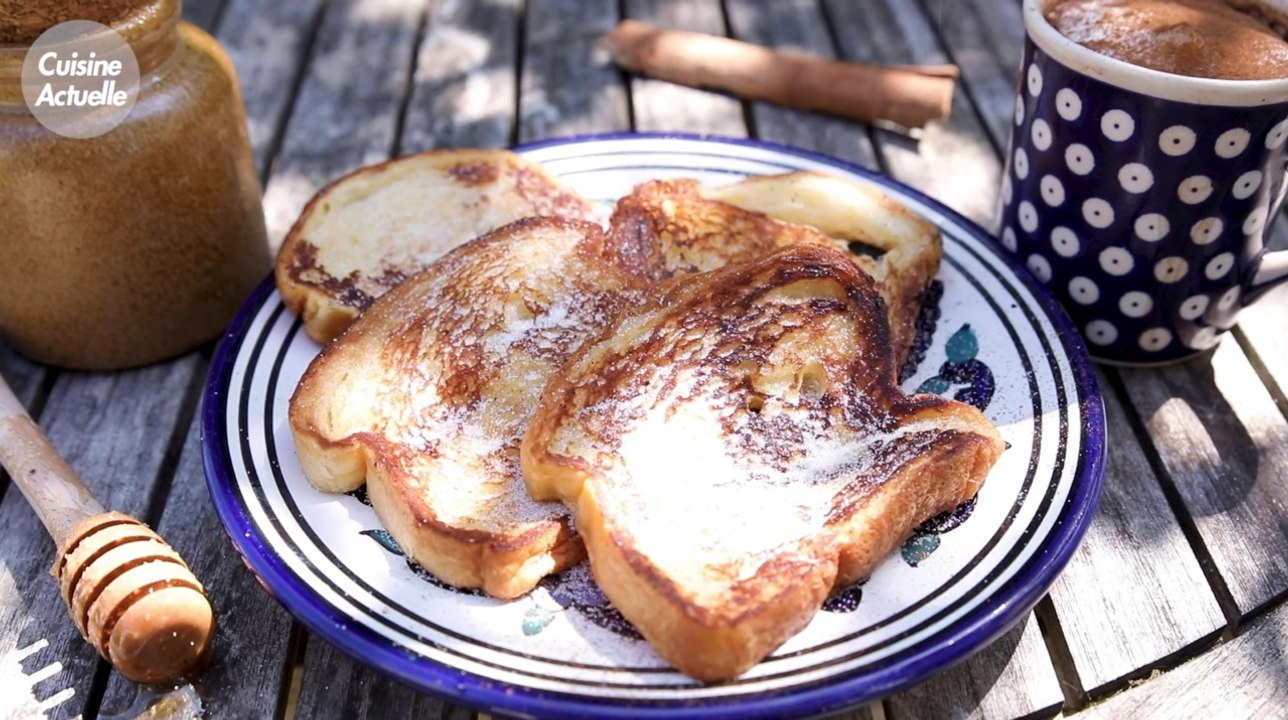 CUISINE ACTUELLE - Qu'est-ce qu'on mange ce soir ? Du pain perdu sans oeuf facile !