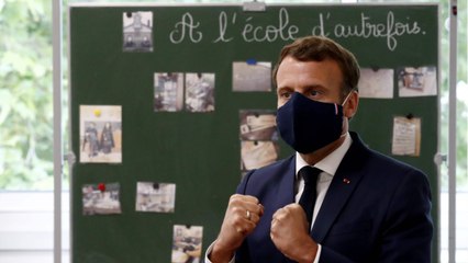 FEMME ACTUELLE - Emmanuel Macron déstabilisé par la remarque d’un élève lors de sa visite dans une école