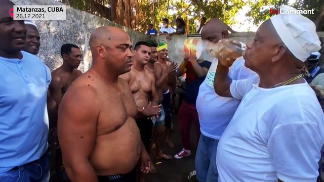 Juramento en Cuba de los nuevos abakúas, el culto de los esclavos africanos nacido hace 200 años